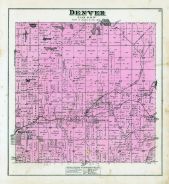 Denver Township, Hesperia, Aetna P.O. Wittie Lake, Stony Lake, Flanders Lake, Mountain Lake, Newaygo County 1880